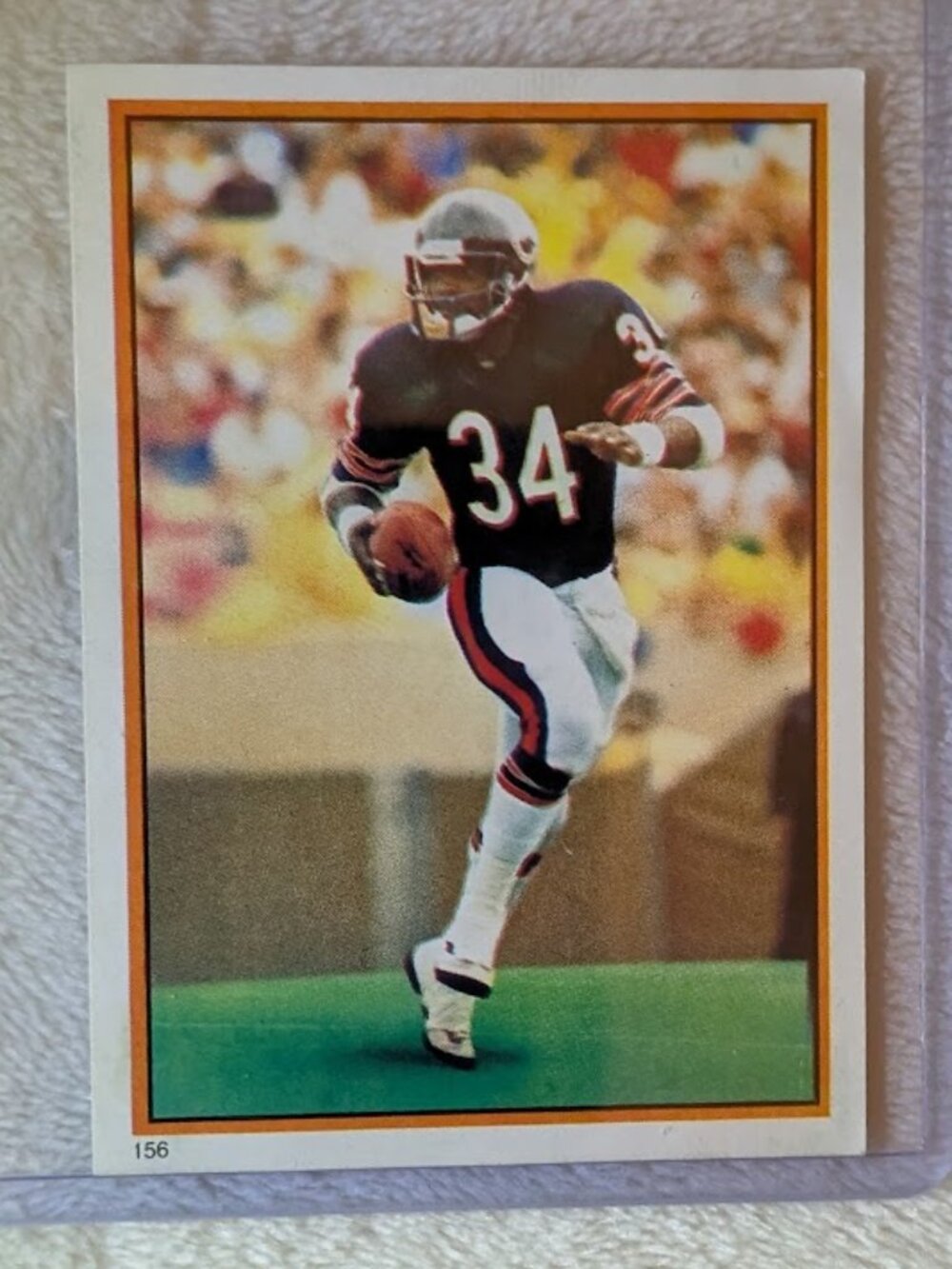 1985 Topps Chewing Gum Sticker WALTER PAYTON #156